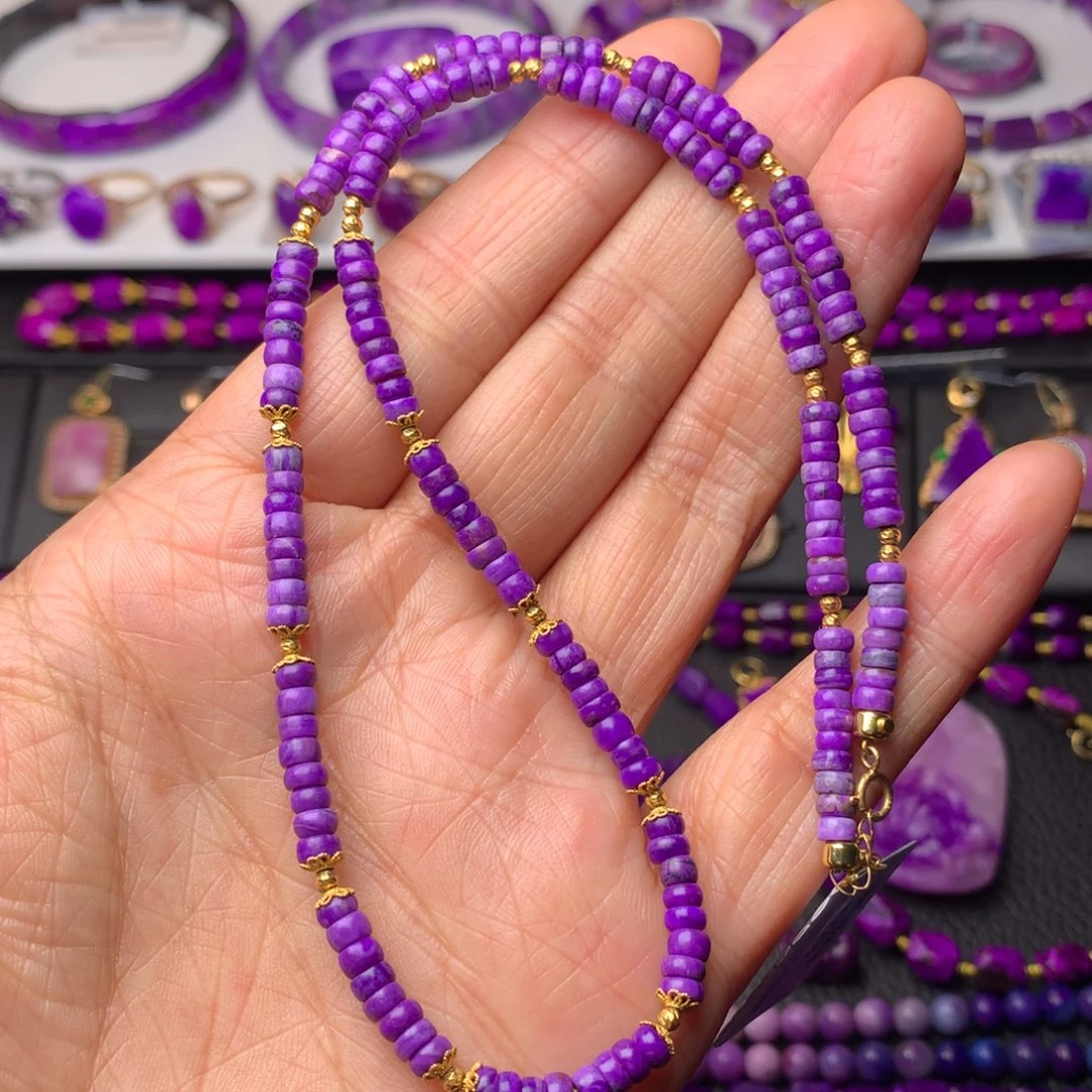 苏纪石（舒俱来）18K金镶嵌项链