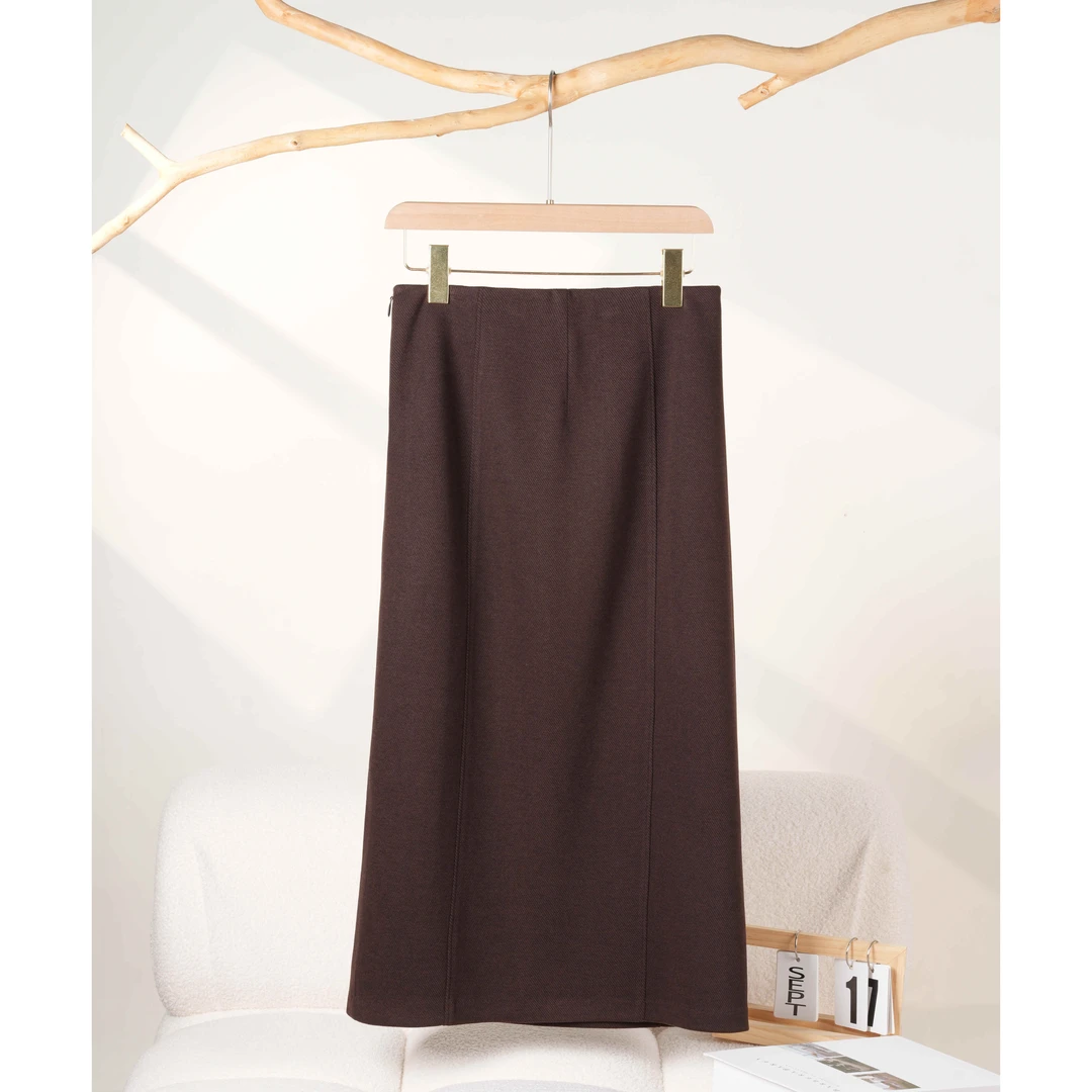 驴家蚕丝羊绒长裙Z74