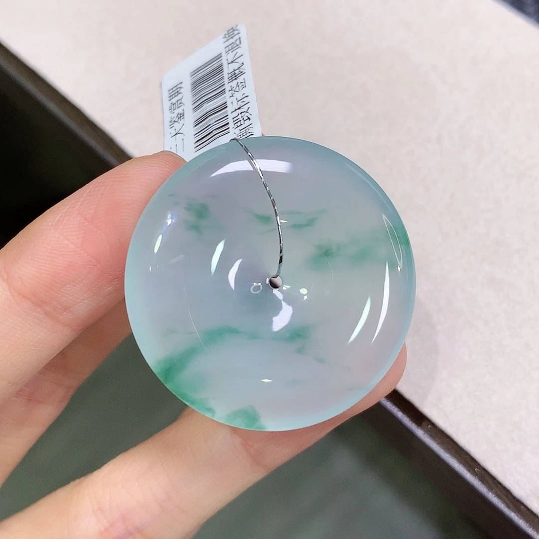 翡翠未镶嵌颈饰35.6