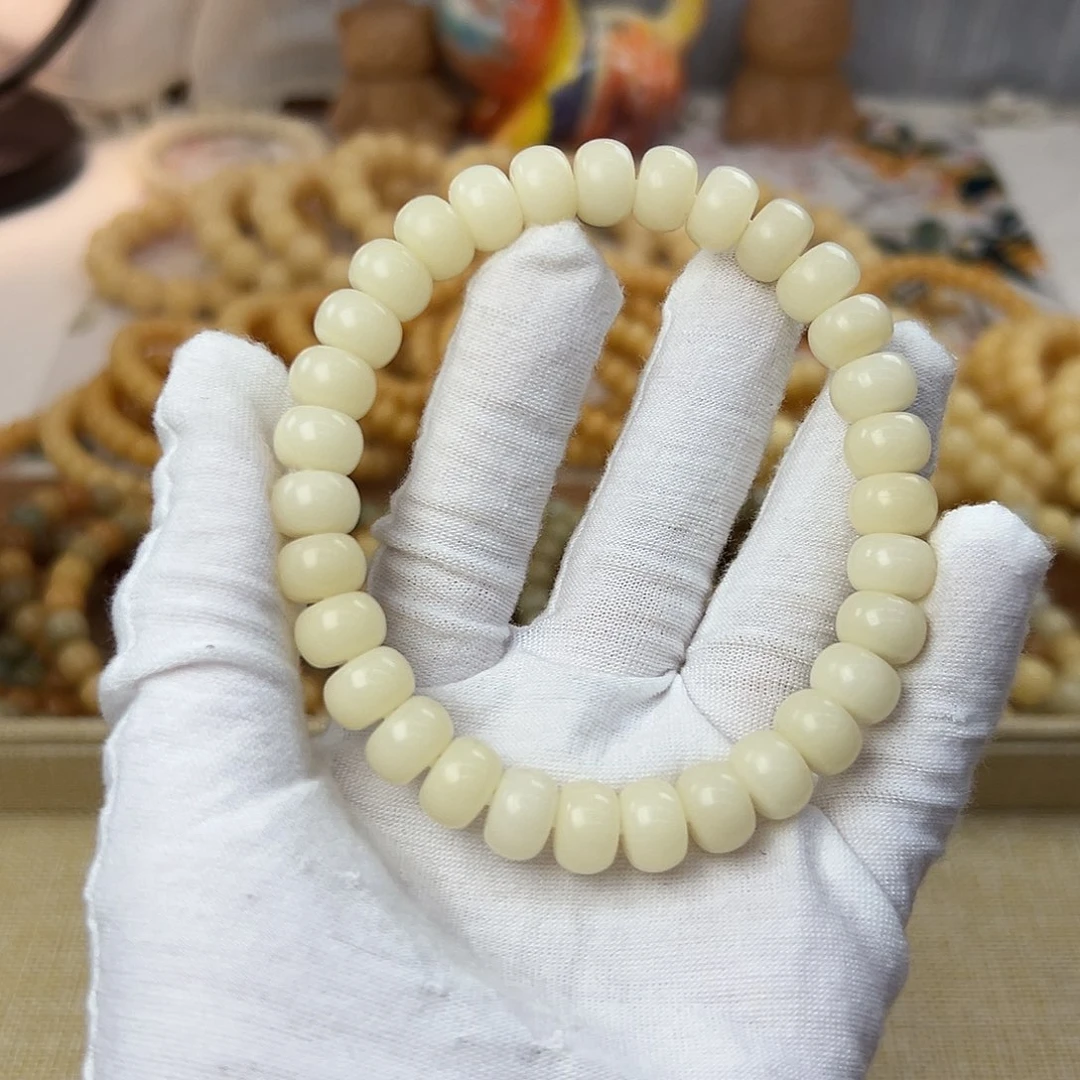 菩提根/象牙果手串11干磨面小料391