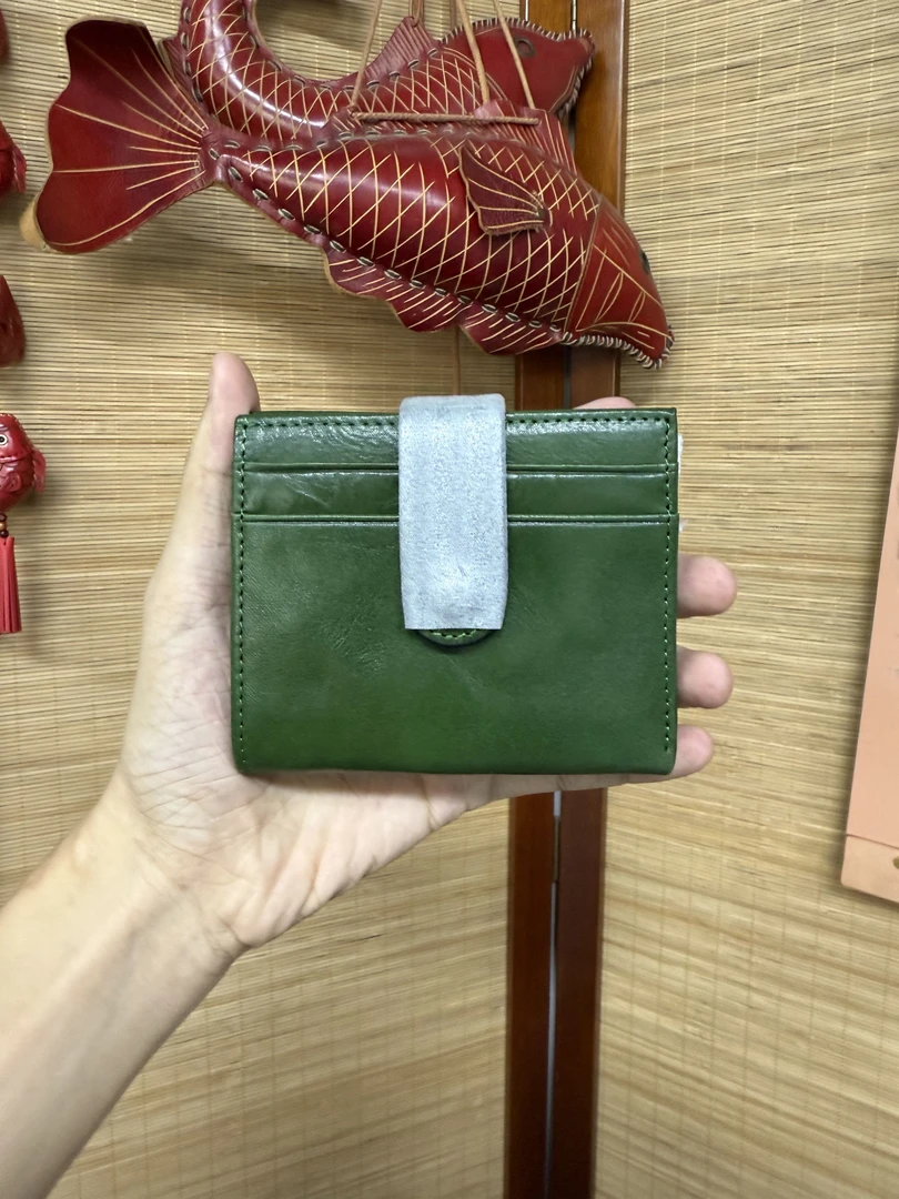 【溯源者】植鞣头层牛皮高级感小巧时尚精致钱卡包SYZ-106