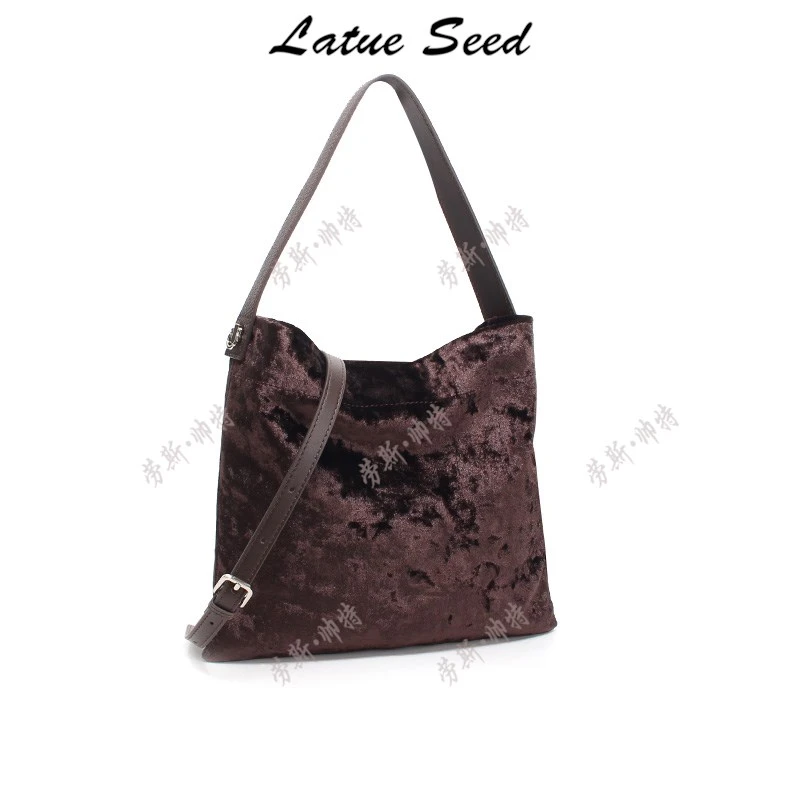 【A499-咖色】新品百搭简约单肩休闲时尚气质ins女包21322