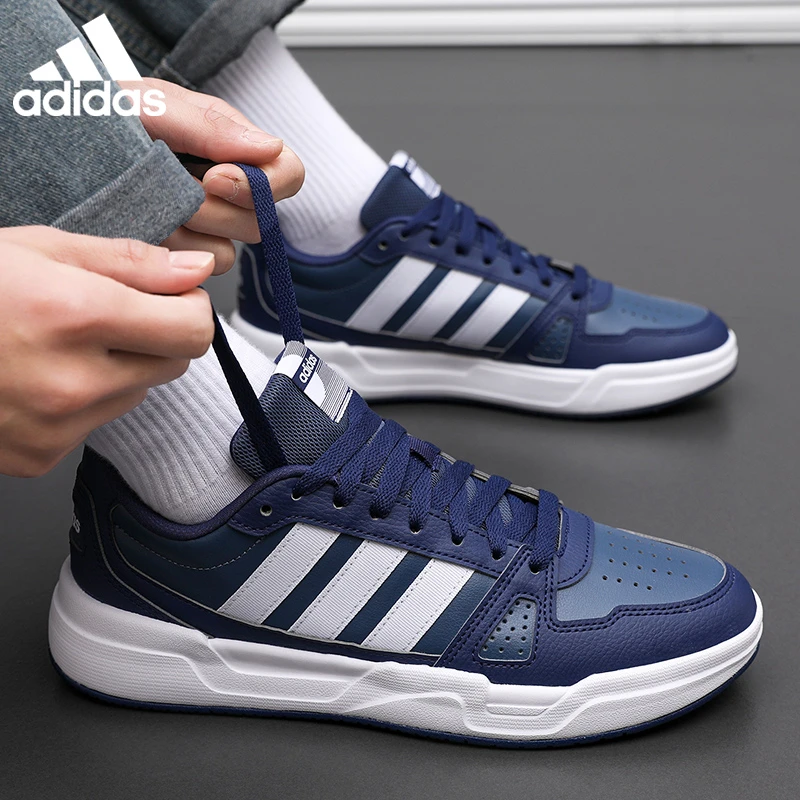 阿迪达斯轻便正品男女低帮冬季新款板鞋运动鞋舒适时尚休闲鞋子