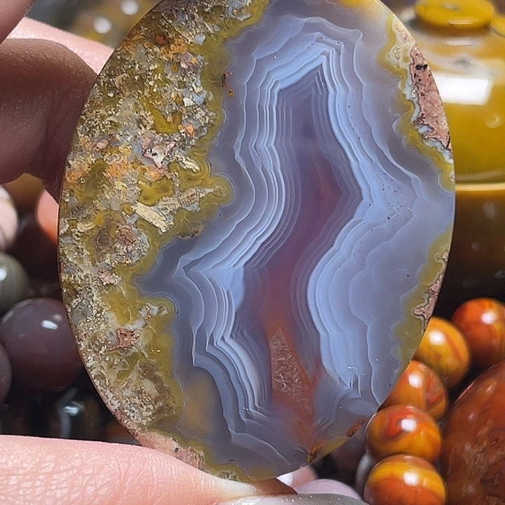 玛瑙/玉髓未镶嵌吊坠