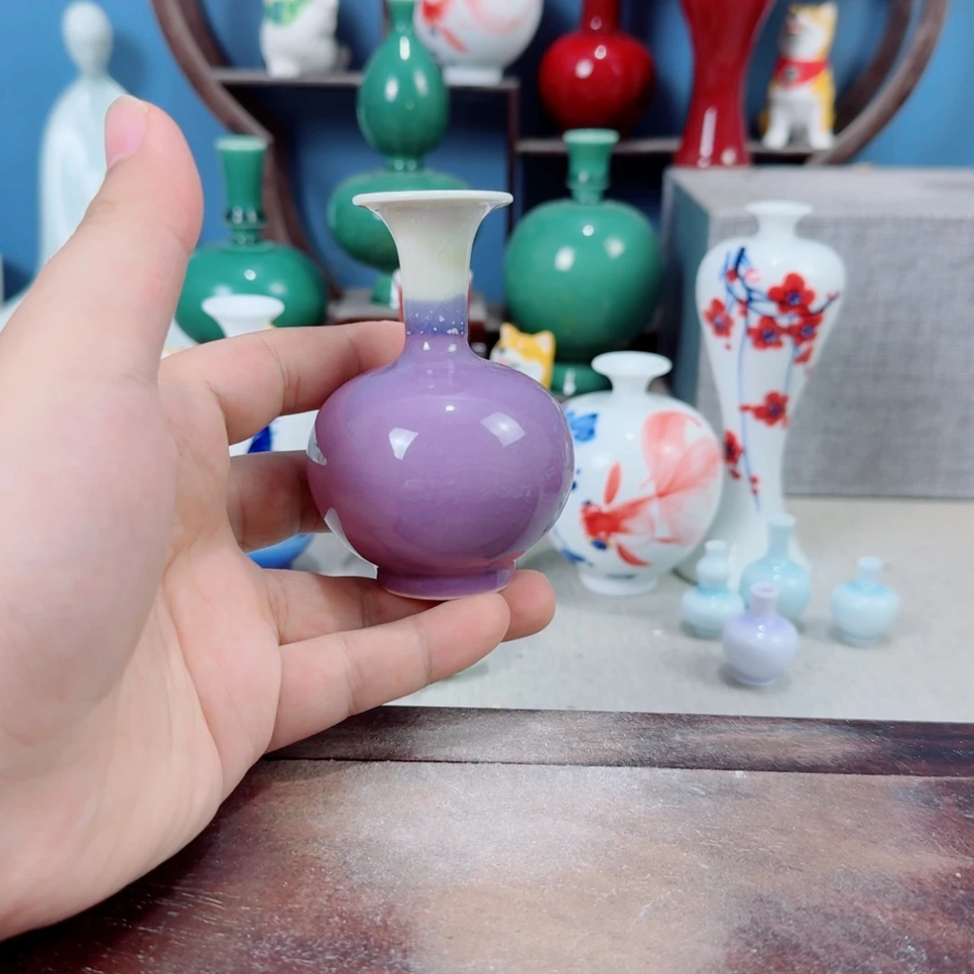 陶瓷手工小花器摆件