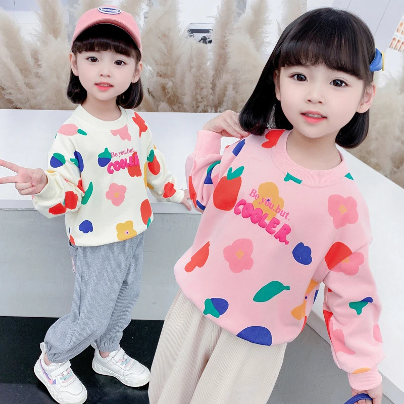 女童卫衣春秋款2025新款秋季长袖衣服秋装上衣洋气中大童女孩