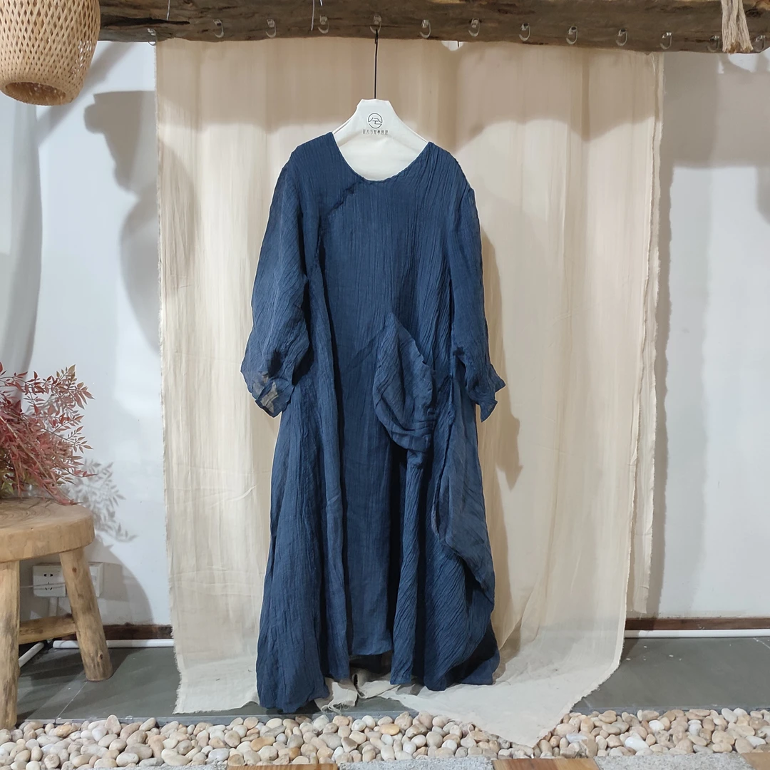 情侣无极Q9033307春季新款个性大口袋连衣裙