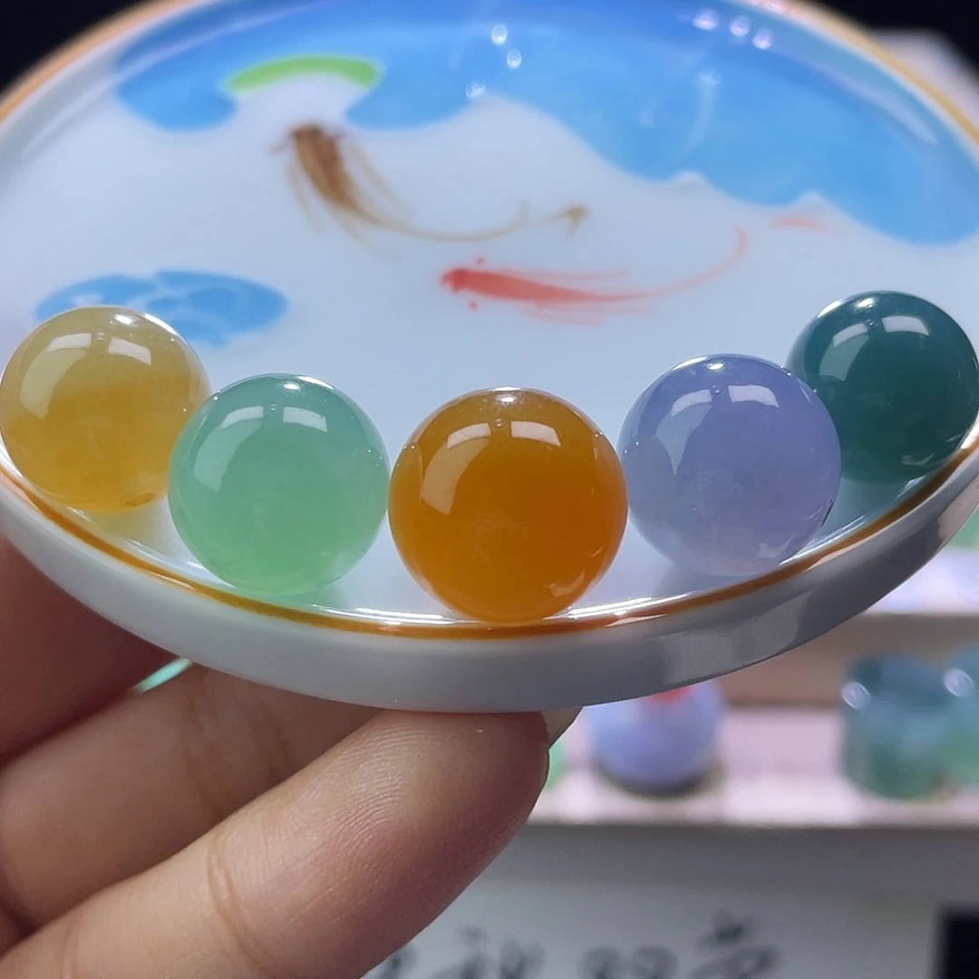 散珠翡翠展示链接勿拍缅甸翡翠a货卡1213一组