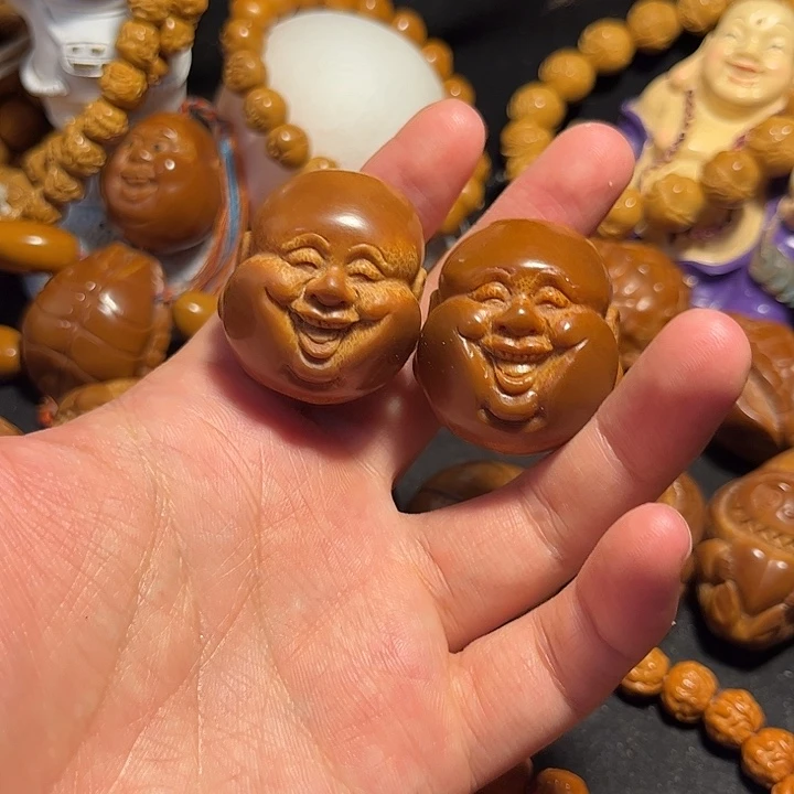 橄榄核手串/手链大榄笑佛