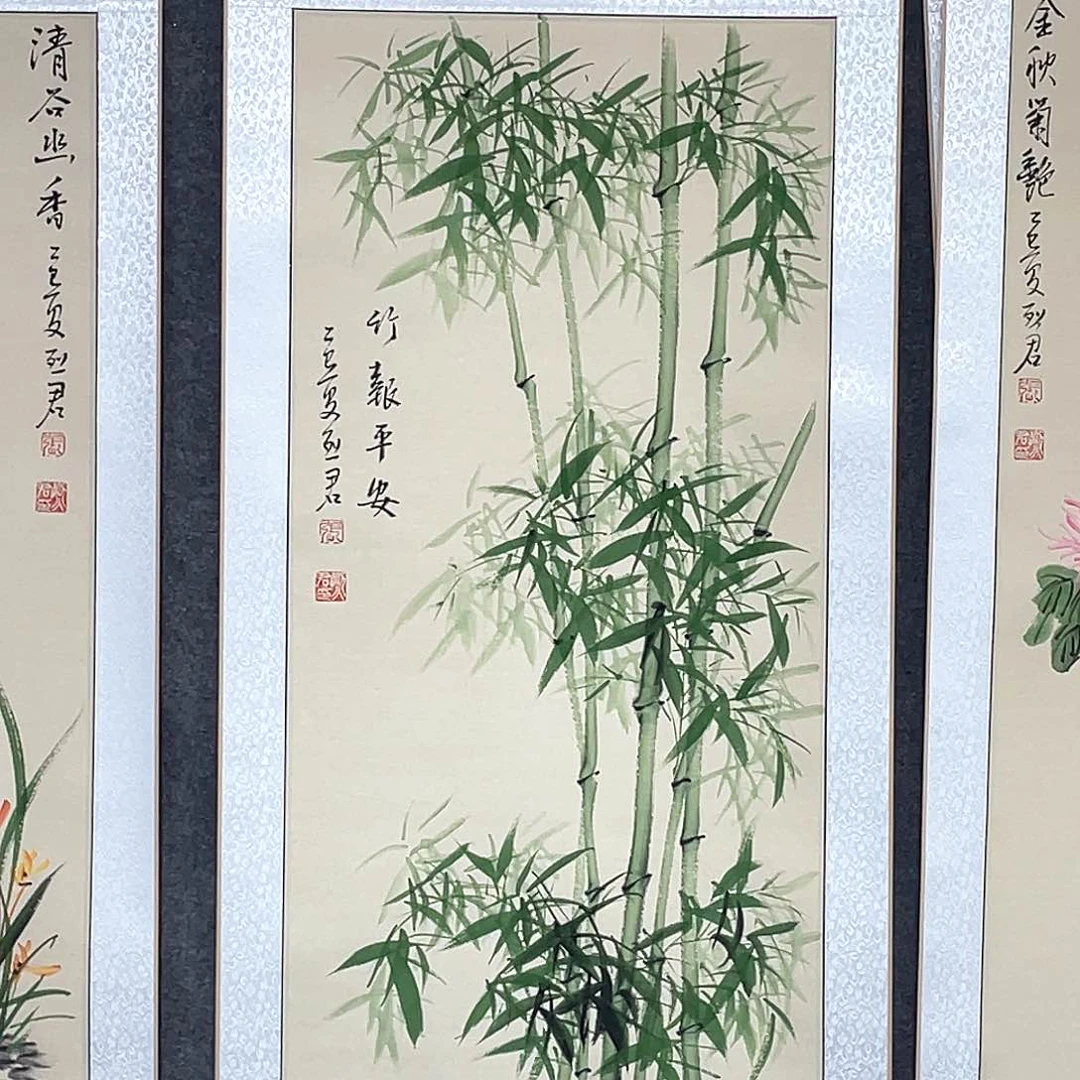 国画手绘手写作品