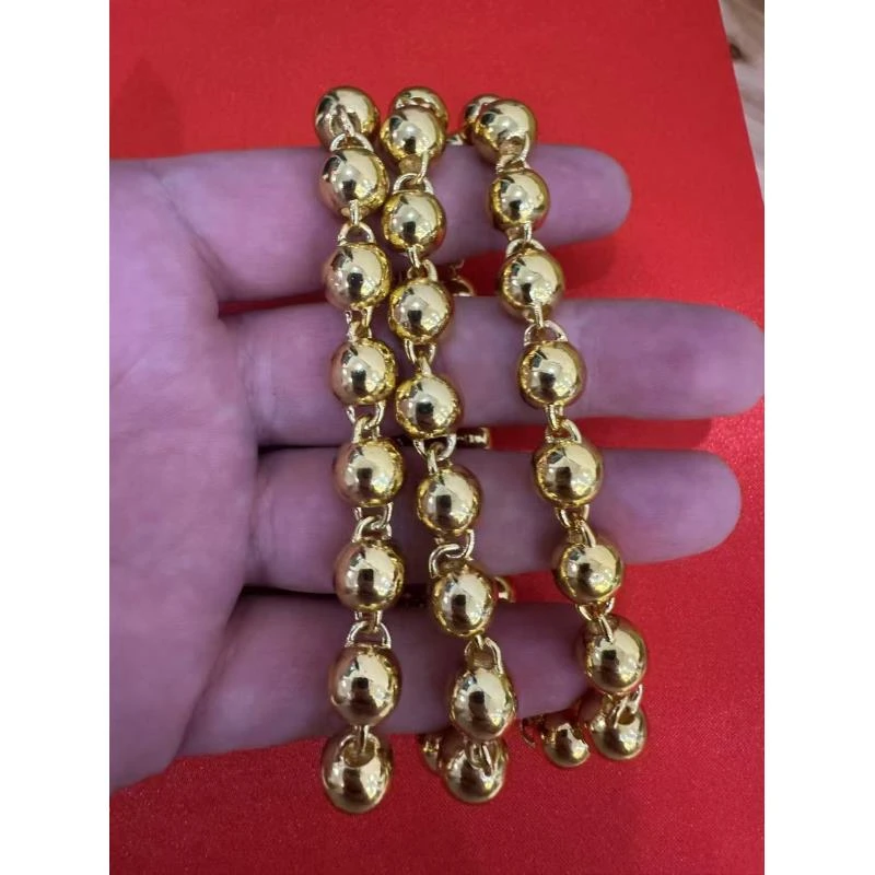 A0034高端精致饰品10N圆光珠项链