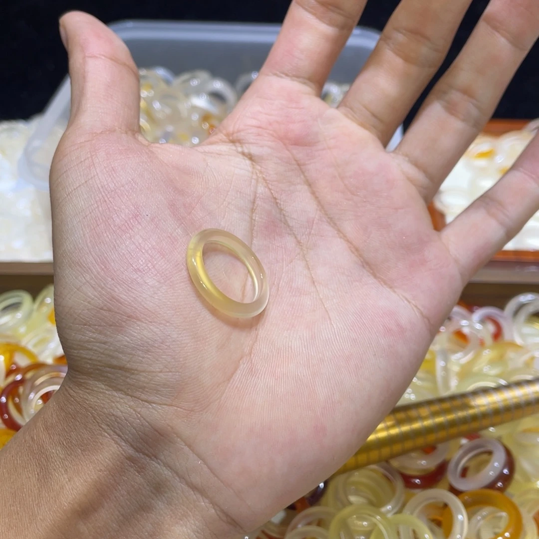 玛瑙/玉髓未镶嵌戒指22号港15