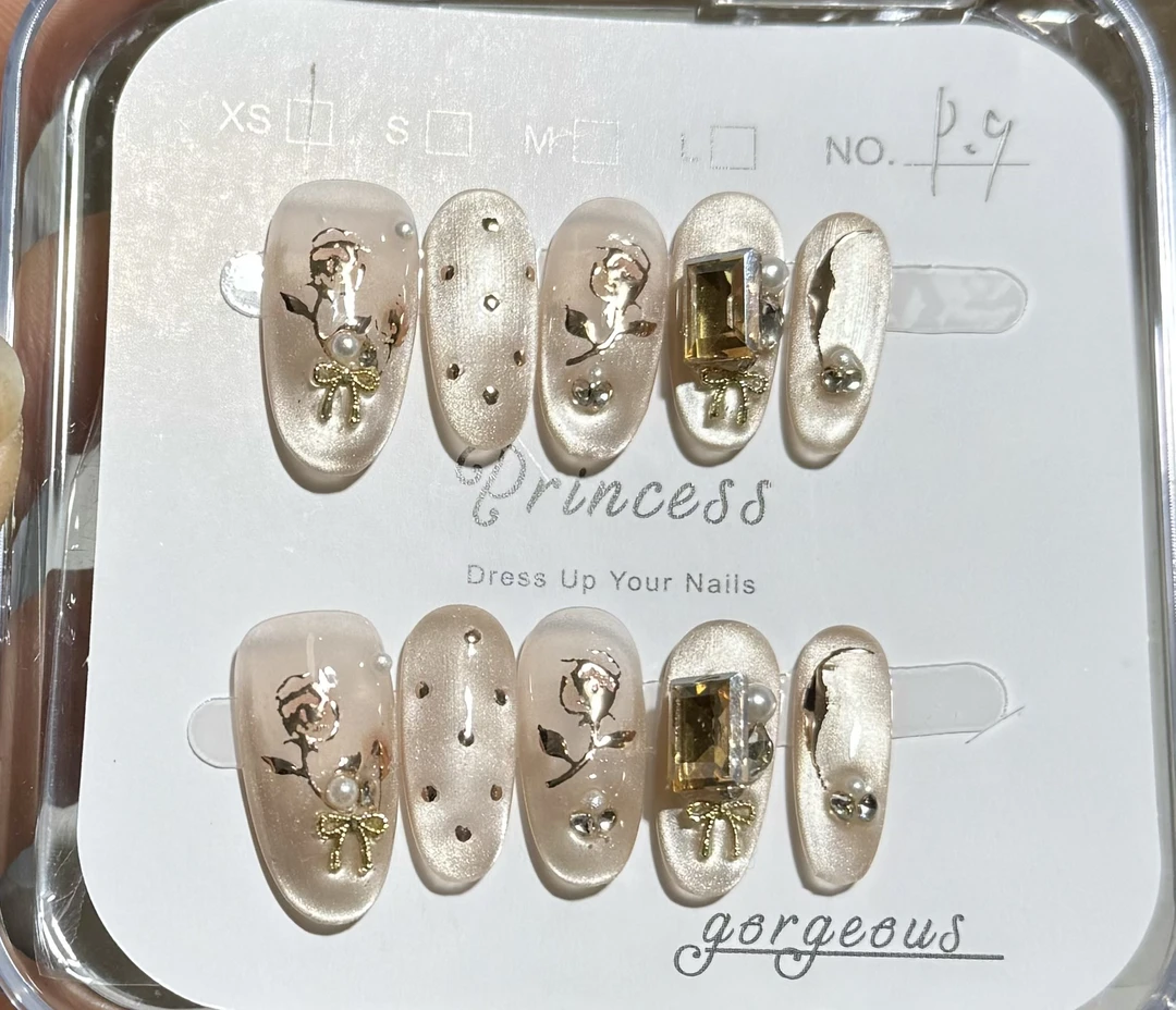 晚棠手工穿戴甲两单包邮c801