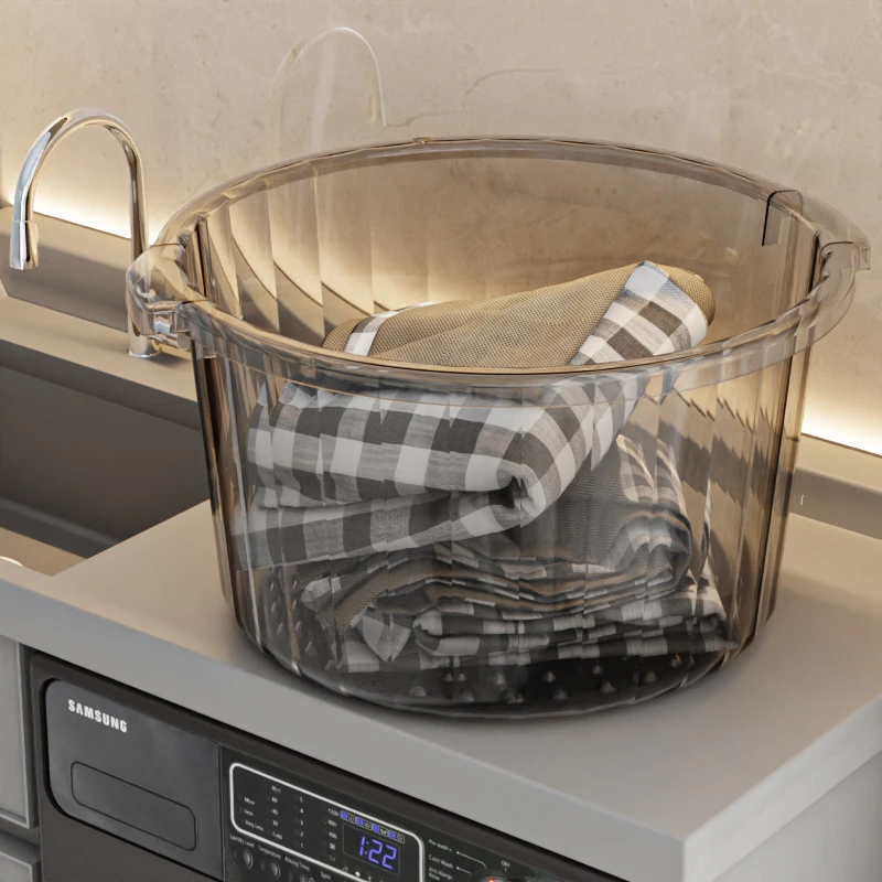 洗衣盆带搓衣板大容量加厚加深家用多功能洗衣桶洗衣服大盆塑料盆