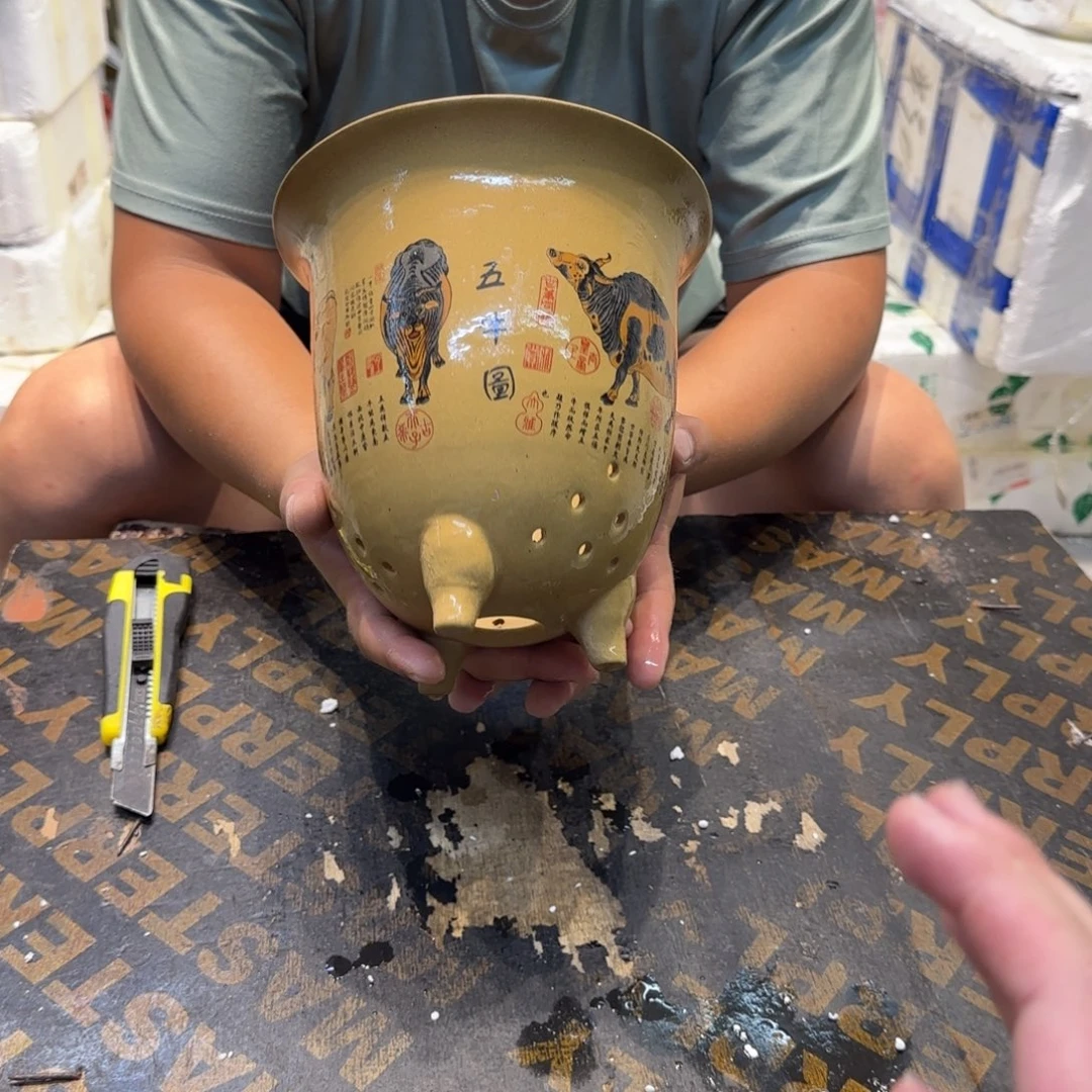 紫砂花盆口径16.20口径