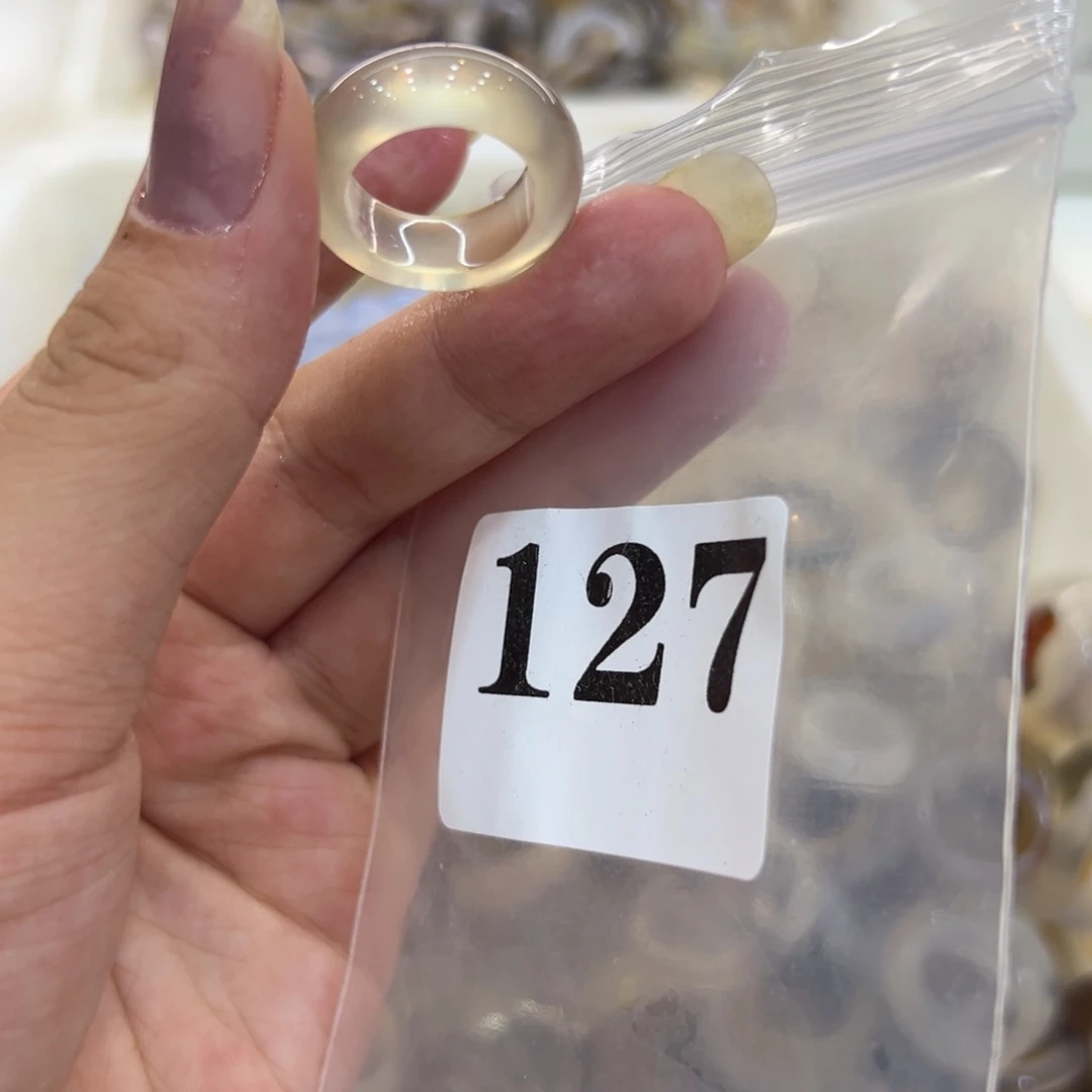 玛瑙/玉髓戒指合金127港10