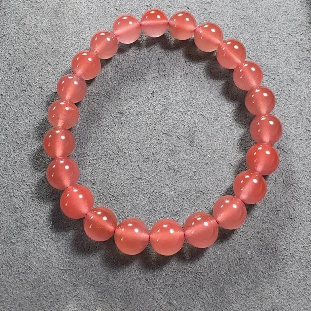 南红玛瑙未镶嵌手串尺寸8+