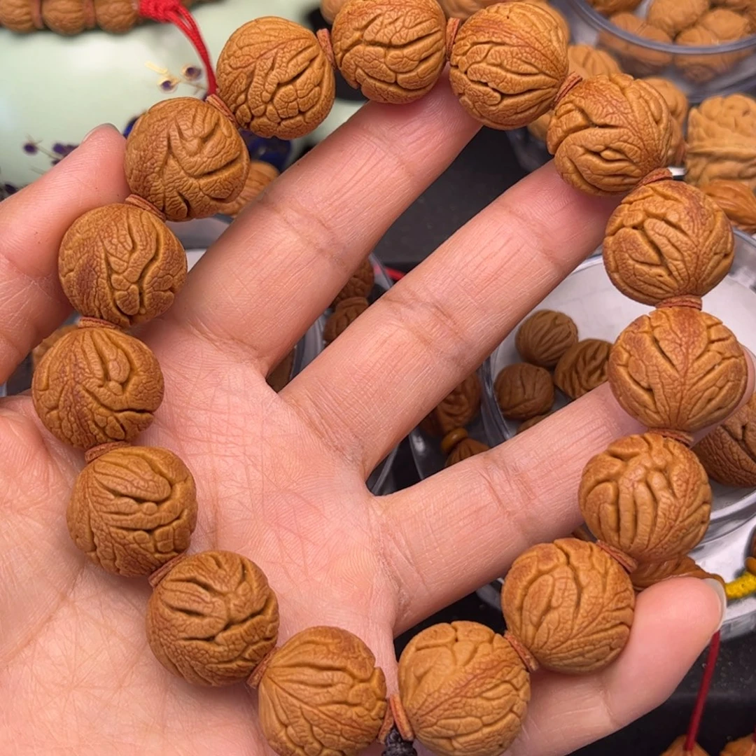 傻***头吊坠桃核龙纹桃核