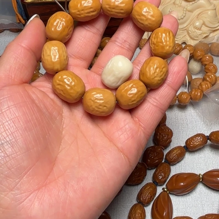 翻***图橄榄核手串/手链1.55水晶核小枣