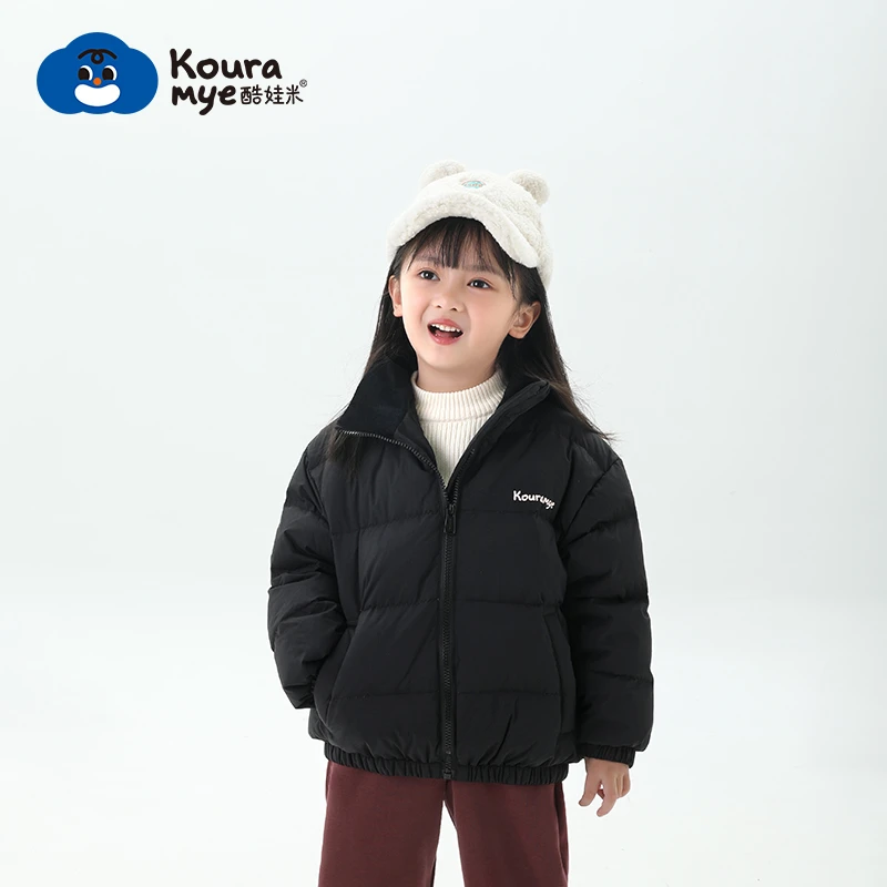 酷娃米时尚百搭亲子立领羽绒服秋冬保暖羽绒外套童装