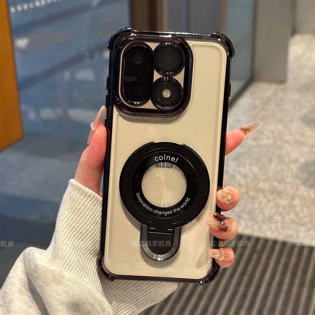 适用一加15手机壳ace6透明1+13T全包防摔ace5磁吸支架ace5pro软壳