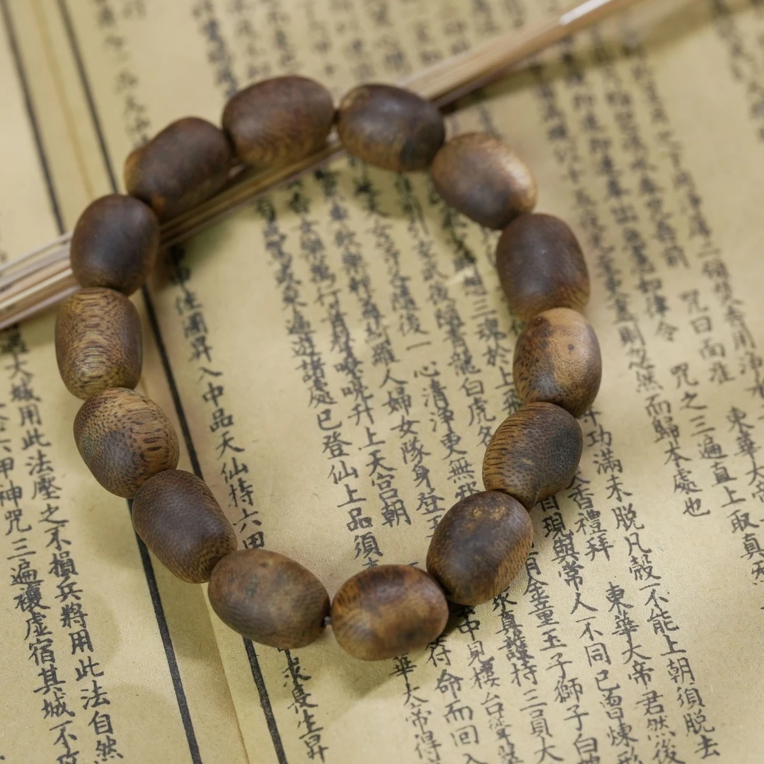 沉香沉香【中拍天鉴】天然沉香留疤单圈手串多样发货男女通用