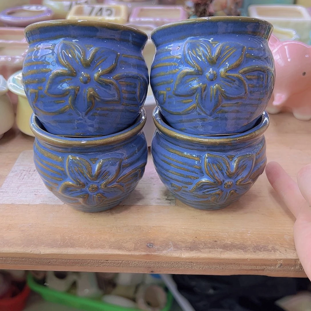 陶瓷花盆当场满12包邮