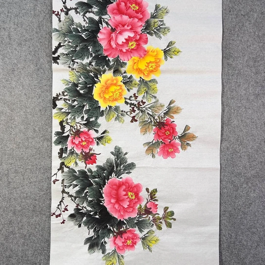 国画079 牡丹花等花开时节也可用