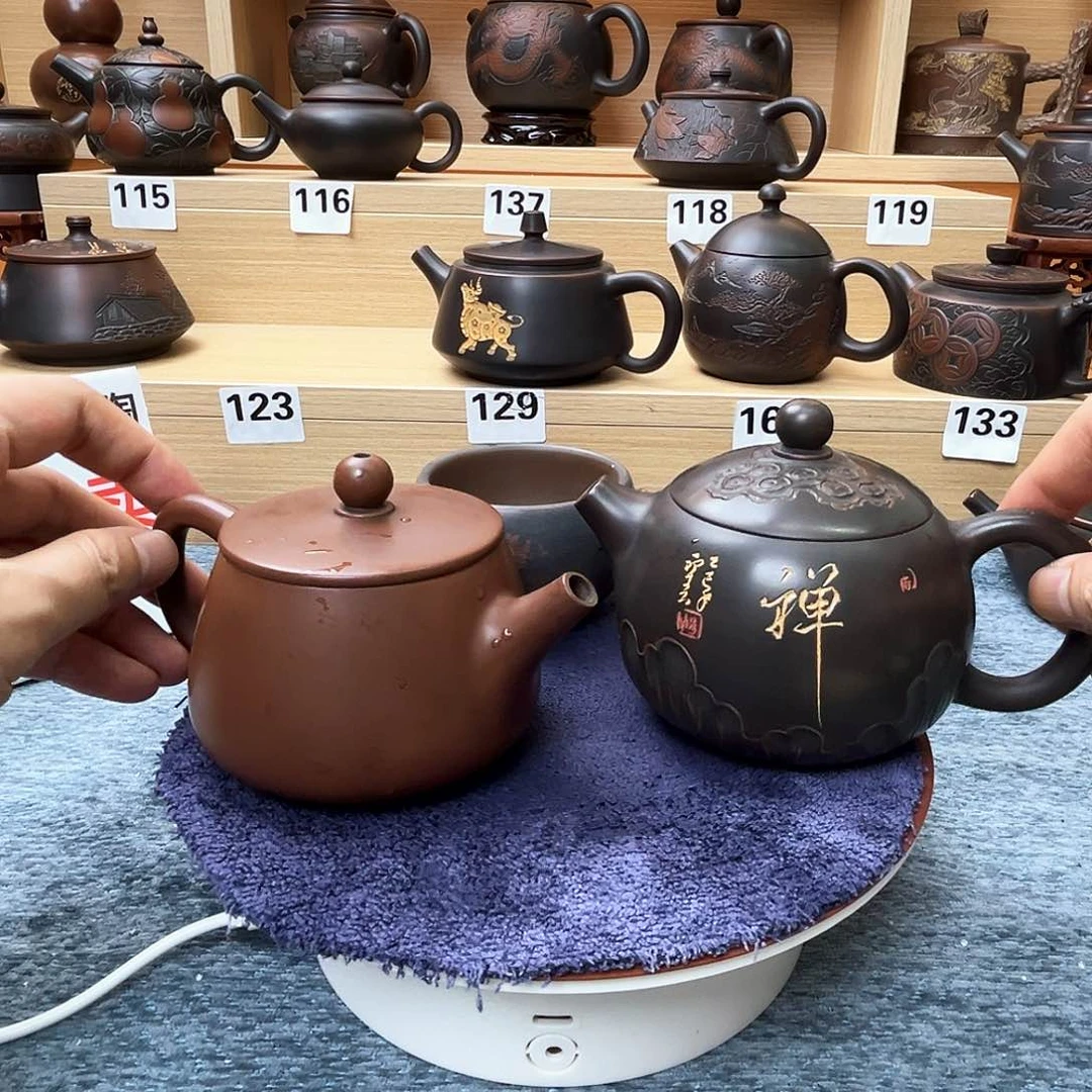 陶遥***堂坭兴陶茶壶2支送茶杯1个