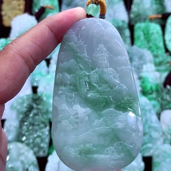 翡翠未镶嵌吊坠(不含链)