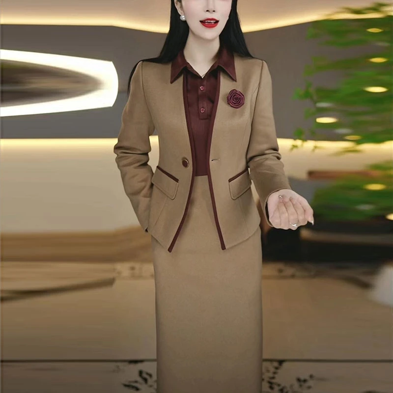 小香风气质裙子套装女装2025新款爆款洋气轻奢高级感两件套连衣裙