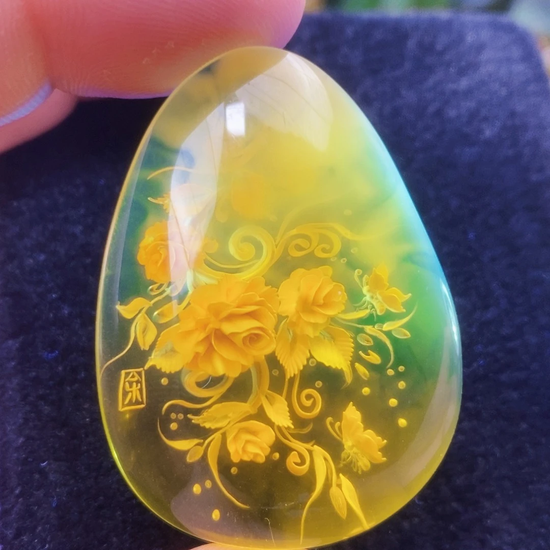 【闪购商品】金珀吊坠(不含链)未镶嵌