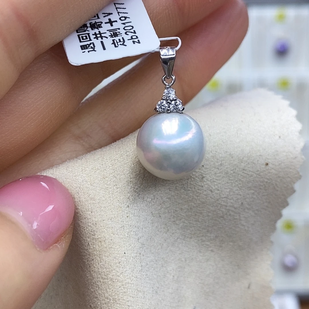 吊坠(赠链)淡水珍珠银S925镶嵌