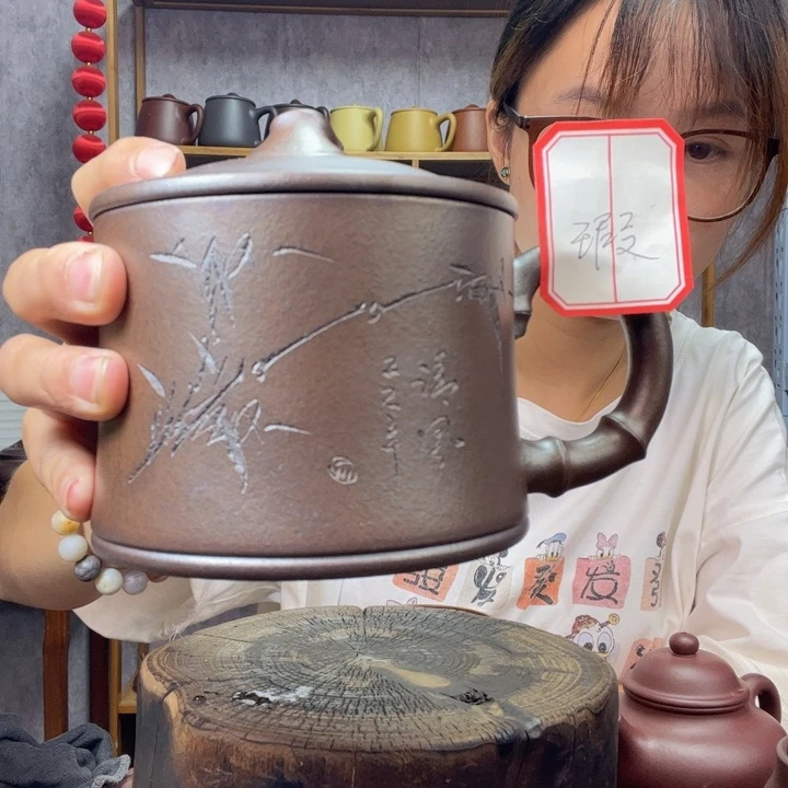 茶杯紫砂原矿紫砂杯