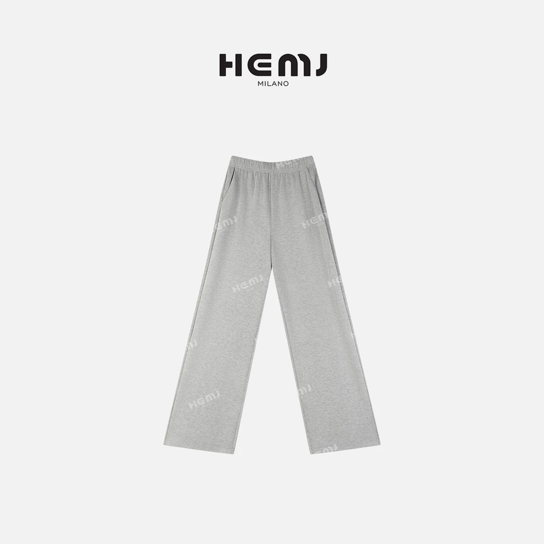 HEMJ 和梦洁"休闲时刻"休闲百搭垂感腰头简约松紧腰卫裤 MD1A0049