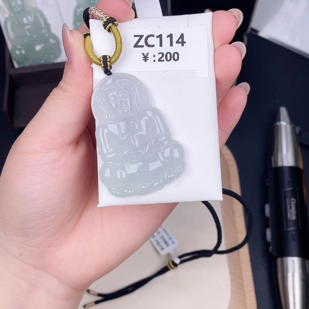 翡翠未镶嵌颈饰zc114