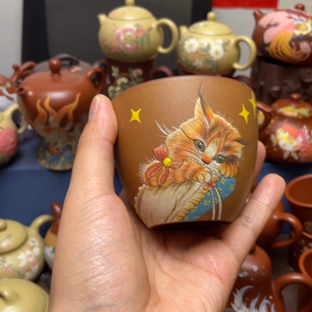 紫砂茶杯紫砂主人杯160cc