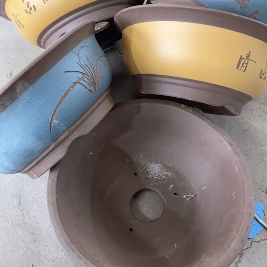 紫砂花盆100-5。31.5/12