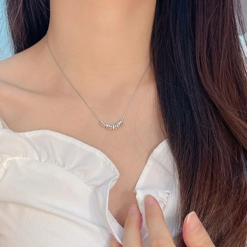碎碎冰项链女新款爆款简约百搭锁骨链配饰轻奢小众设计感颈链饰品