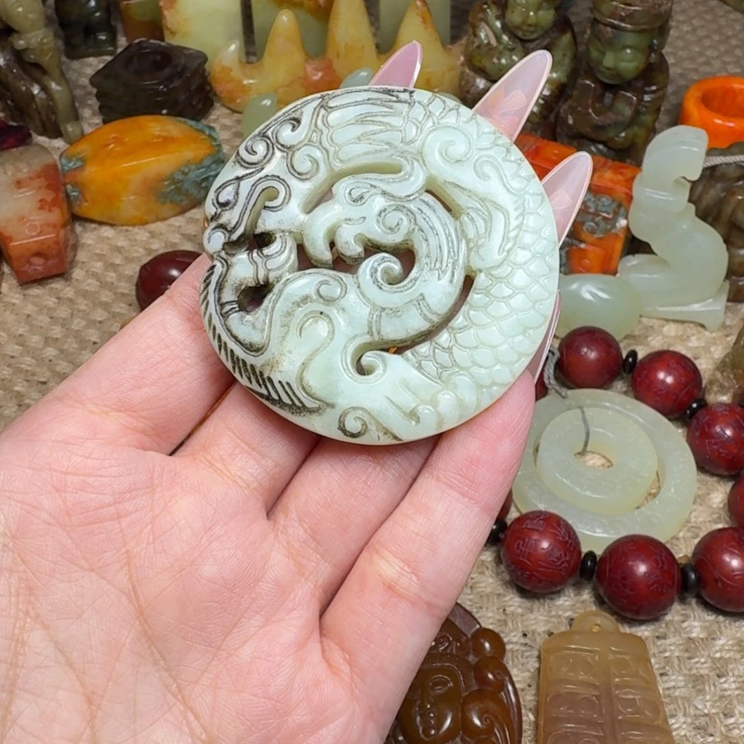 白玉菩提吊坠挂件