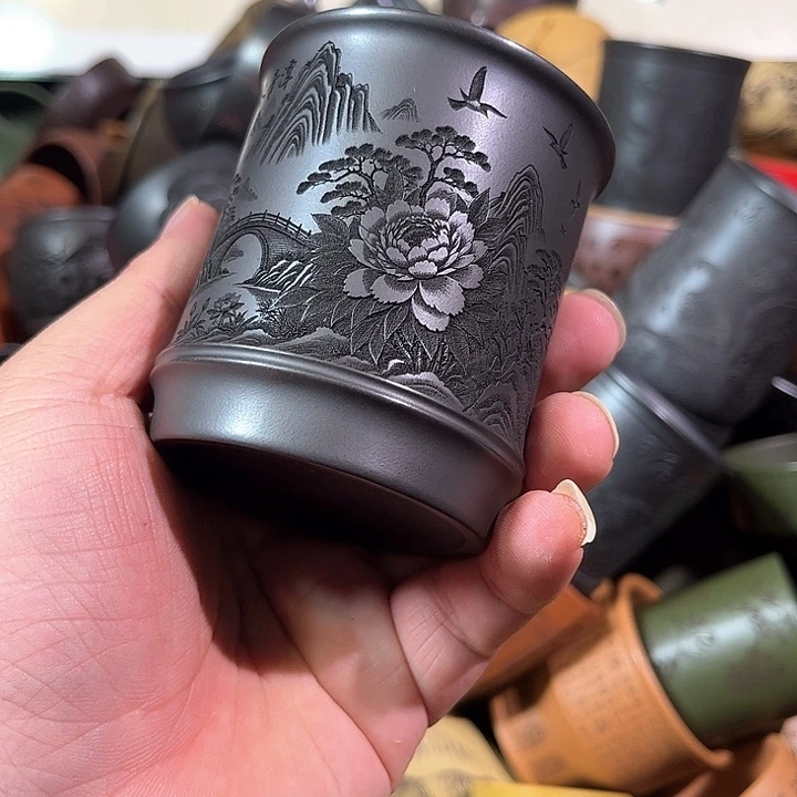 茶杯紫砂全手工紫砂主人杯