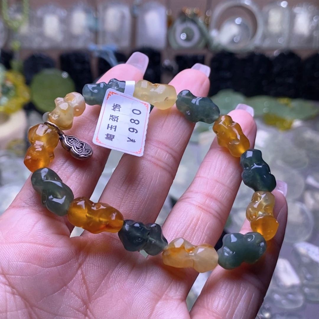 未镶嵌蛇纹石玉手串