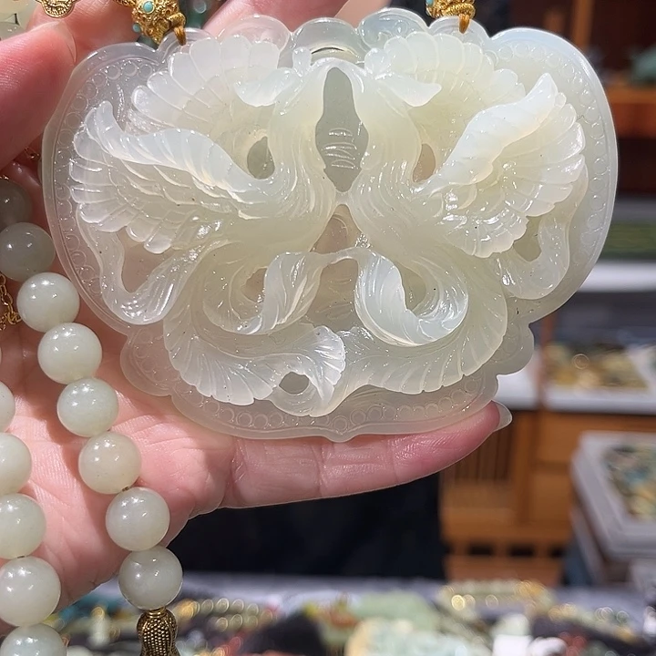 未镶嵌岫玉毛衣链