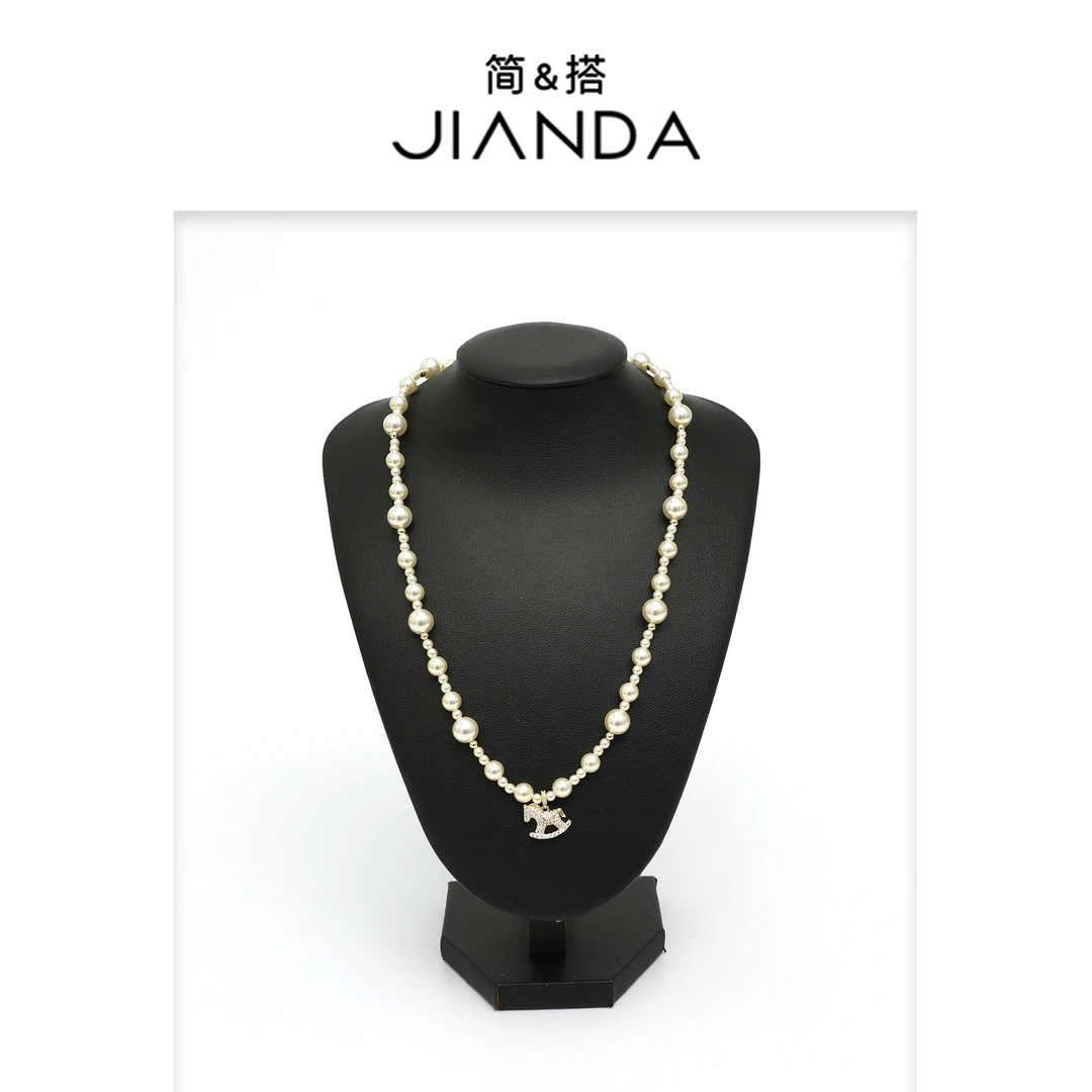 简&搭 合金项链 【千屿Sheila】小木马项链254-XL/1110-6673