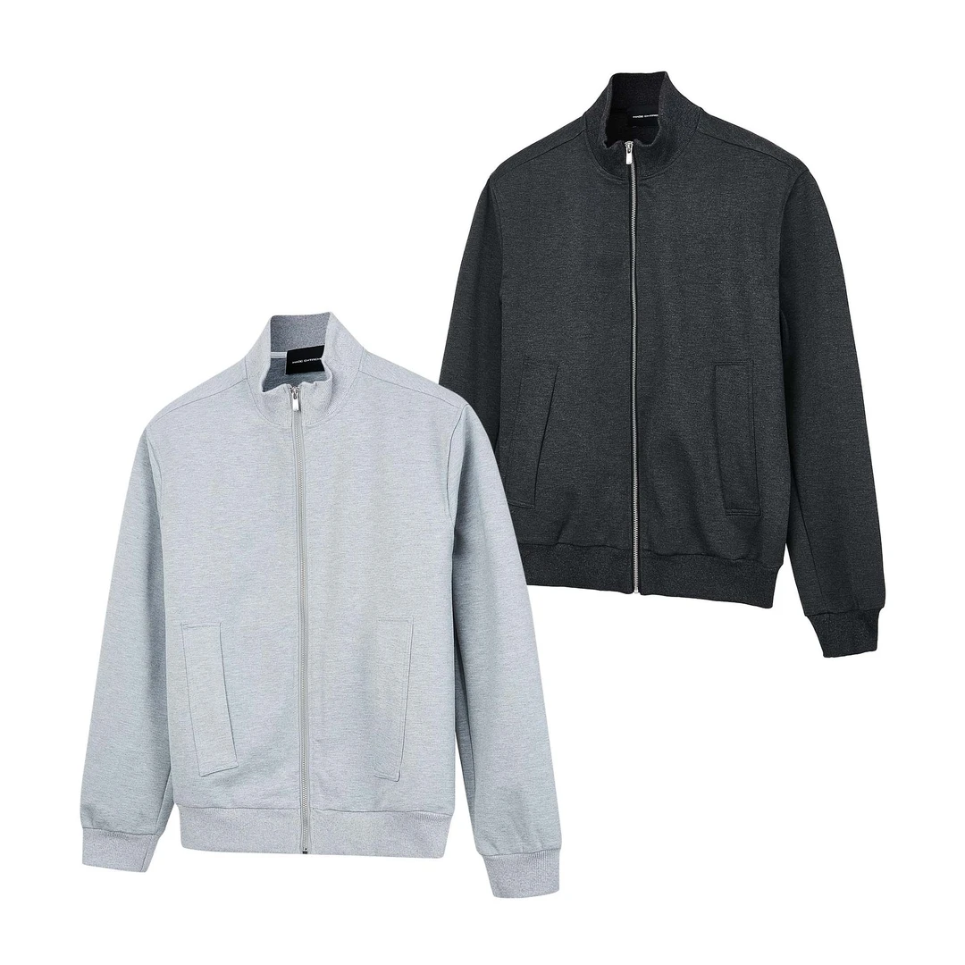 MADEEXTREME 基础百搭春季男装静奢休闲通勤长袖拉链卫衣外套上衣