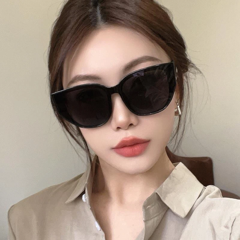 帕森正品法式大框猫眼适合方圆脸墨镜女款潮夏季遮阳防紫外线大脸