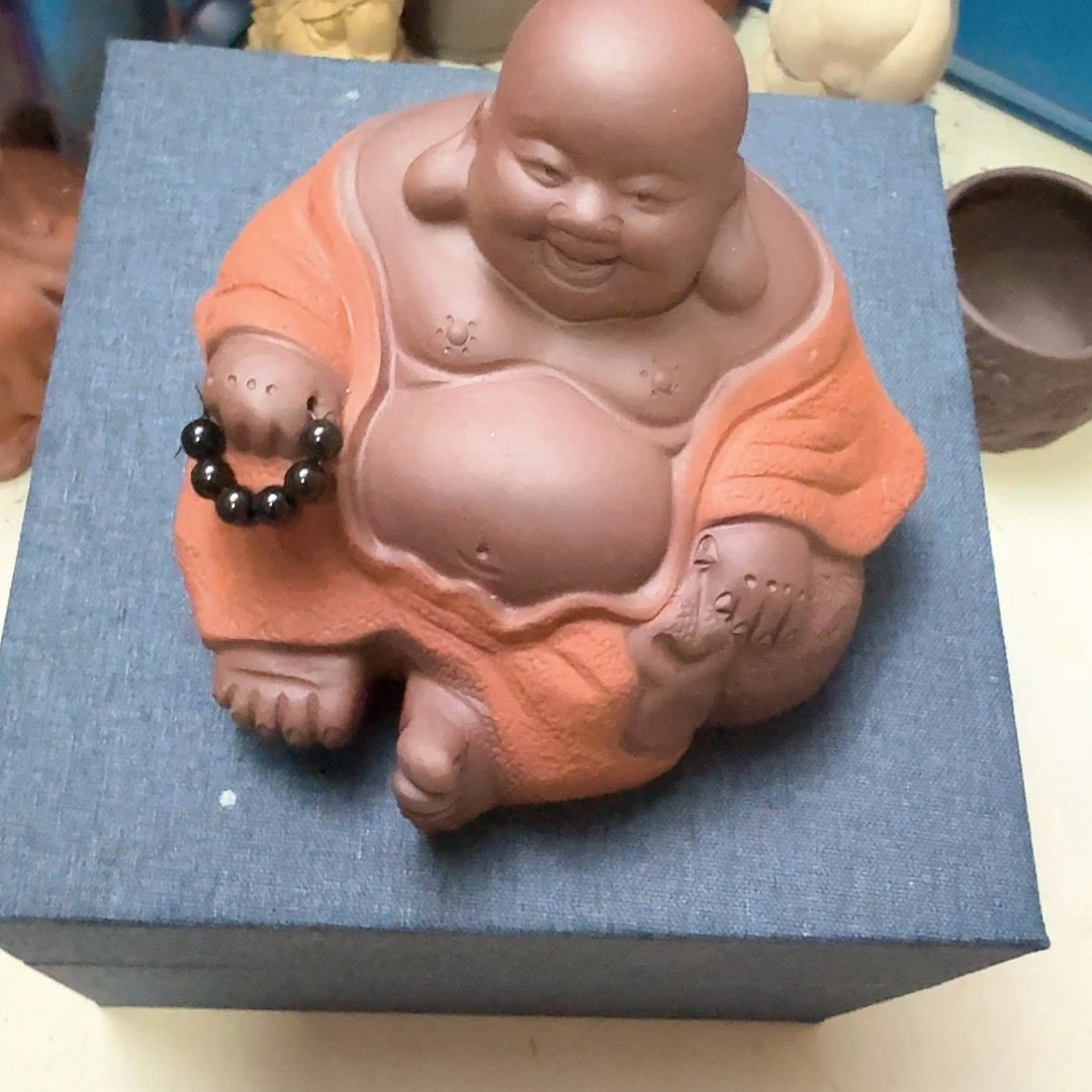 紫砂茶宠三*木雕塑瑕疵茶宠