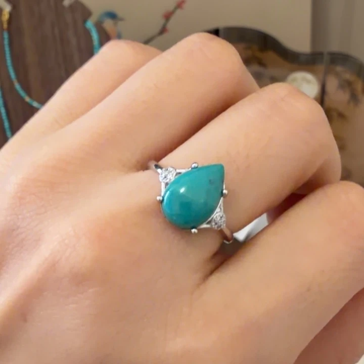 绿松石银S925镶嵌