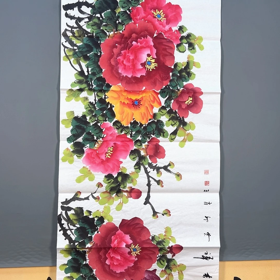 国画102 牡丹一如你们的面容