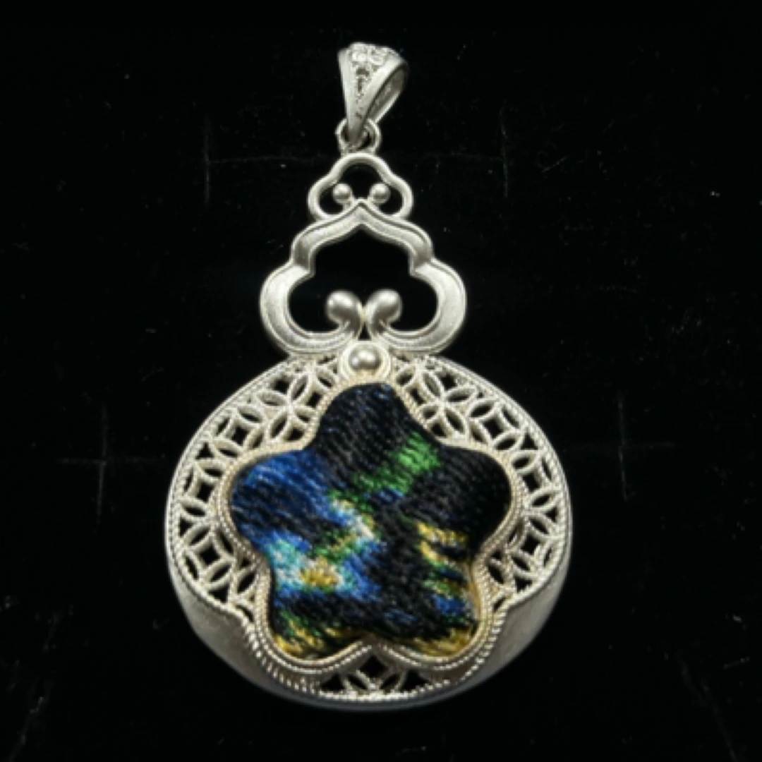 非金属布艺吊坠 非遗-葫芦蜀锦吊坠